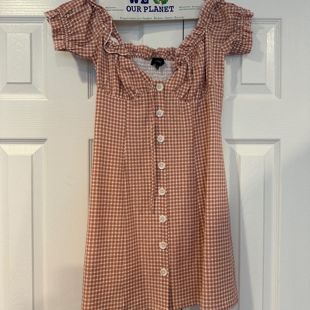 Golden Gal Majorelle Dress in Pink Plaid